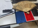鏤空扇紫檀木烏木折扇檀香扇子中國風(fēng)出國古風(fēng)禮品扇新款 紫檀-蘇州園林(密胺扇架) 曬單實(shí)拍圖