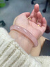 CHOMEL KINSEY粉水晶玉手鐲女年輕款粉色冰花玉鐲水晶鐲子送女友情人節(jié)520禮物 冰心粉晶（內(nèi)徑54-55mm） 曬單實(shí)拍圖