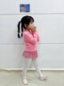 羞莎兒童舞蹈毛衣女秋冬芭蕾舞練功服外套保暖套頭小披肩外穿針織罩衫 【前交叉套頭】粉色 130 身高110-120cm重38-48斤 曬單實(shí)拍圖