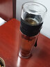 拓進(jìn)德國進(jìn)口品質(zhì)茶水分離杯子保溫隔熱泡茶杯雙層玻璃杯高顏值辦公禮 黑色 曬單實(shí)拍圖
