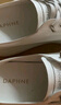 達(dá)芙妮（DAPHNE）板鞋女增高厚底網(wǎng)面小白鞋舒適休閑鞋夏季新款透氣一腳蹬半拖鞋 白色 單層 跟高5.5cm 36 (230mm) 曬單實(shí)拍圖