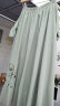妖妮旗袍汉服女成人年轻日常2024新中式国风棉麻雪纺绣花裙两件套6255 白上衣绿裙套装 XL(建议体重105-115斤） 实拍图