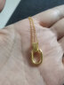 周大福 复古双环黄金项链(工费560)40cm约4.9g F217317 实拍图