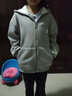 Helichong女童外套春秋7一12歲兒童開(kāi)衫衛衣中大童秋款運動(dòng)休閑學(xué)生外套 灰色加絨款 140 建議身高1.25-1.35米 曬單實(shí)拍圖