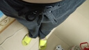 勛貍粑超厚加絨加厚薄款牛仔闊腿女秋冬特厚ins休閑寬松直筒褲女 加厚 深灰【羊羔絨】 3XL 建議140-160斤 曬單實拍圖