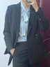 Sugargirl秋冬小西裝套裝女黑色職業(yè)通勤修身高端女裝西服外套職業(yè)主持正裝 單褲子/黑色西裝單褲子 M 曬單實(shí)拍圖