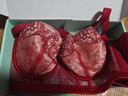 莫代爾美容院調(diào)整型內(nèi)衣女薄款大胸顯小聚攏收副乳防下垂外擴(kuò)上托文胸罩 酒紅/單件 80D 36 薄杯約0.3CM 曬單實(shí)拍圖
