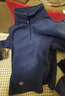 羅則男士加絨打底衫長(cháng)袖t恤男衛衣立領(lǐng)半拉鏈衣服男裝秋2025冬季新款 深灰 XL 曬單實(shí)拍圖
