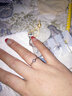 FR天使之吻 pt950鉑金鉆戒女顯鉆鉆石戒指求婚結(jié)婚女戒七夕節(jié)禮物 13號(hào) 曬單實(shí)拍圖