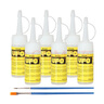 UFO 酒精膠 30ml 孩子學(xué)生手工粘紙張麻繩 DIY不織布膠水 UFO膠水6瓶+小筆刷2支 曬單實(shí)拍圖