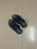 奧康（Aokang）涼鞋男真皮休閑沙灘鞋軟底氣墊外穿防滑男士拖鞋兩穿 藍色B款 40 曬單實(shí)拍圖