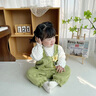 迪士尼嬰兒衣服夏裝純棉新生兒女寶寶連體衣公主超萌外出服哈衣秋季爬服 綠色拼接波點(diǎn) 73cm 73 碼建議3-8個(gè)月 曬單實(shí)拍圖