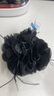 樂(lè )喵（LEMIAO）韓系慵懶風(fēng)氣質(zhì)發(fā)夾抓夾發(fā)飾女黑色蓬松顯發(fā)量大花朵抓夾鯊魚(yú)夾 韻味羽毛抓夾黑A(yíng)05-104 曬單實(shí)拍圖