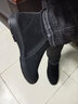 卡帝樂(lè )鱷魚(yú)（CARTELO）冬季男士棉鞋真皮羊毛加絨保暖磨砂皮男鞋冬鞋防滑休閑高幫棉皮鞋 黑色/拉鏈 45 曬單實(shí)拍圖
