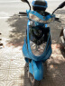 OUIO125cc摩托车踏板车燃油助力女式踏板代步车外卖车国四电喷可上牌 黑色超级鹰经济型机械版 实拍图