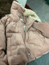 UR冬季新款女多巴胺粉色拼接毛領(lǐng)燈芯絨肌理羽絨服UYL140003 粉紅 M 曬單實拍圖