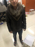 JERRYJACK海寧男士皮衣加絨內(nèi)膽皮毛一體中長款加厚冬季皮夾克外套時尚男裝 深棕色+夾克款+貉子毛領(lǐng) L/175 曬單實拍圖