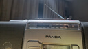 熊貓（PANDA）6610磁帶播放機錄音機老式懷舊收錄機單放機復(fù)古卡帶機U盤播放器老人收音機fm高音質(zhì)音箱手提音響 6610銀色標配【雙喇叭/U盤版】 曬單實拍圖