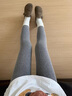 莫代爾東北特厚羊羔絨打底保暖褲女100%純棉冬季加絨加厚大碼高腰收腹 常規(guī)中厚灰 1條 XL (建議115-135斤) 曬單實拍圖