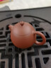 尊壺 尊壺小號紫砂壺龍旦手工朱泥茶具名家泡茶壺沈惠芳紫砂作品 沈惠芳 魚籽朱泥 龍旦 110cc 7孔 曬單實拍圖