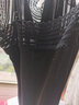 美標(biāo)（MEIBIAO）女夏針織衫連衣裙桑蠶絲吊帶睡裙夏季性感純色打底衫家居服睡衣 黑色 L (165/90) 曬單實(shí)拍圖