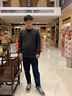 萊克斯頓【商場(chǎng)同款】男裝春季時(shí)尚休閑羊毛衫圓領(lǐng)針織衫打底上衣深灰色L 曬單實(shí)拍圖