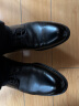金利来（goldlion）男鞋正装商务休闲鞋舒适轻质透气时尚皮鞋58083057101A-黑-41-码 实拍图