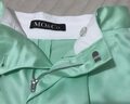 MO&Co.短褲三醋酸混紡光澤感輕薄精彩高腰直筒西褲薄荷綠摩安珂 薄荷綠色 XS 155 曬單實(shí)拍圖