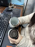 梵科茶水分離保溫杯高檔燜茶杯陶瓷內(nèi)膽高顏值水杯男女戶外車載泡茶杯 陶瓷內(nèi)膽-素雅白 500ml 曬單實拍圖