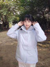 ADHCUCK秋冬加厚沖鋒衣女兩件套戶(hù)外三合一防風(fēng)防水外套防寒服登山褲套裝 女款太空灰沖鋒衣 L 曬單實(shí)拍圖