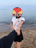 Navigare意大利小帆船半身裙女士夏季時尚顯瘦A字裙子簡約休閑短款百褶裙 暗夜黑 M 曬單實(shí)拍圖