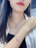 紀思梵輕奢花環(huán)蝴蝶項鏈女愛(ài)心女士項鏈送老婆七夕情人節禮物 蝴蝶花環(huán)項鏈 曬單實(shí)拍圖