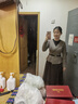 珂萊蒂爾冬季英倫風(fēng)氣質(zhì)千鳥(niǎo)格假兩件連衣裙女 灰橙 M 曬單實(shí)拍圖