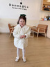 迪士尼寶寶女寶寶保暖秋冬棉襖外套冬天2024加厚衣服冬裝洋氣韓版寶寶新款 M134白色 80 曬單實(shí)拍圖
