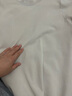 布先生明星同款春夏季含桑蠶絲短袖t恤男士男裝上衣針織純色 雅米杏 L (175) 曬單實(shí)拍圖