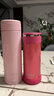 象印360ml不銹鋼真空保溫保冷杯直身防漏辦公水杯子 SM-JF36 SM-JF36-PM花粉色 360ml 曬單實(shí)拍圖