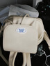 出走春日牧場(chǎng) 復古牛仔女生雙肩包ins大學(xué)生書(shū)包小背包禮物小眾媽咪包 奶油米 曬單實(shí)拍圖