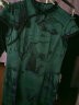 經典故事（JANE STORY）年轻款改良旗袍新中式2023夏装新款复古民国气质绿色旗袍连衣裙女 J83 水墨绿 170/92A/XL 晒单实拍图