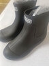 佰妮珂德系防滑時(shí)尚雨鞋男女中筒保暖雨靴防水鞋廚房膠鞋情侶加絨水鞋男 全黑色 41碼 標準碼數 曬單實(shí)拍圖