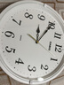卡西歐（CASIO） 13英寸靜音掛鐘客廳鐘表時鐘表掛墻創(chuàng)意現(xiàn)代日式簡約石英鐘 經(jīng)典白IQ-88-7PF 曬單實拍圖