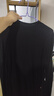 春竹羊毛衫男半高領(lǐng)100%純羊毛修身針織打底衫內搭長(cháng)袖純色毛衣男裝 漆黑 XL 曬單實(shí)拍圖
