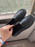 大東女士軟皮樂(lè )福鞋女黑色小皮鞋2025新款英倫風(fēng)平底單鞋軟底舒適工作女鞋 黑色 40 曬單實(shí)拍圖