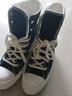匡威（Converse）【復古粗跟鞋】CONVERSE匡威官方 增高厚底高幫帆布鞋黑色A05347C A05347C 37 曬單實(shí)拍圖