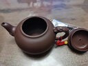 洛湘 宜興紫砂壺純手工大容量泡茶壺名師制作原礦紫泥紫砂壺高端禮品 紫泥祥龍?jiān)萍鐗? 約320ml 曬單實(shí)拍圖