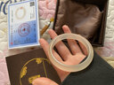 蝶戀石高冰瑪瑙玉手鐲女款香檳金冰種玉髓A貨白月光鐲子附證書(shū) 高冰瑪瑙玉手鐲女款56-57碼 附珠寶鑒定證書(shū) 曬單實(shí)拍圖