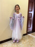 布戀貓女童漢服兒童古裝秋款季古風(fēng)仙襦裙3-12歲小女孩中國(guó)風(fēng)唐裝連衣裙 紫霞仙子 140 cm 曬單實(shí)拍圖