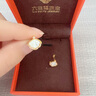 六桂福珠寶鉆石一貝子黃金耳釘女士足金耳飾七夕情人節(jié)禮物送女友老婆生日 金重約1.71g*足金耳飾*品牌禮盒 曬單實(shí)拍圖