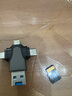 原奘 轉換頭適用蘋(píng)果16/15/OTG轉接頭14/13 iqoo榮耀oppo小米手機電腦高速車(chē)載TF行車(chē)記錄四合一讀卡 銀灰色 四合一轉接頭 曬單實(shí)拍圖