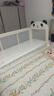 億家之主熊貓兒童拼接床加寬床新生嬰兒床加高帶護(hù)欄男女孩單人床軟包邊床 68cm高護(hù)欄+嬰兒級(jí)可沖洗4D床墊 200*80cm 曬單實(shí)拍圖
