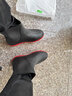凡小如雨鞋男款低筒雨靴防滑防水短筒水鞋輕便舒適加厚橡膠耐磨工作鞋 黑色紅底 40 （筒高20CM） 曬單實(shí)拍圖